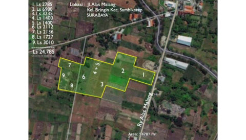 Dijual Tanah Raya Made, Surabaya Barat